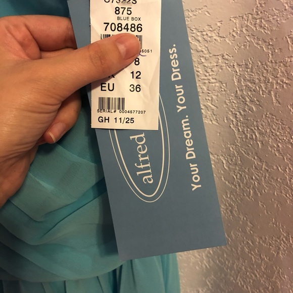 Baby blue bridesmaid dresses. Size 0 and Size 8. - Picture 3 of 5